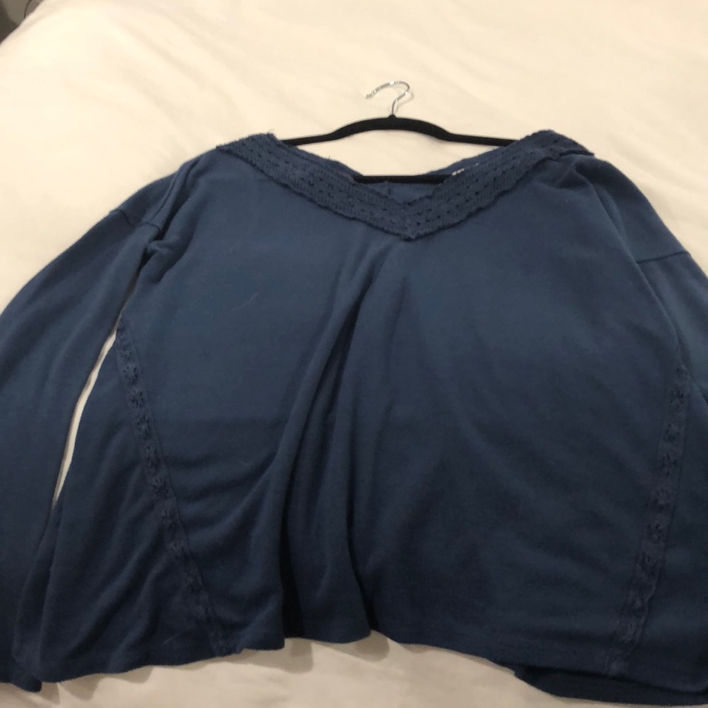 Gently worn a-line blouse. Lace detail